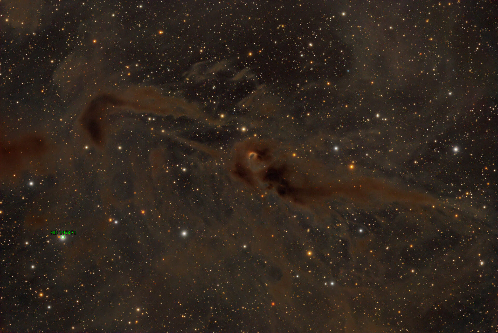 Sternkarten-Overlay (Astrometry.net)