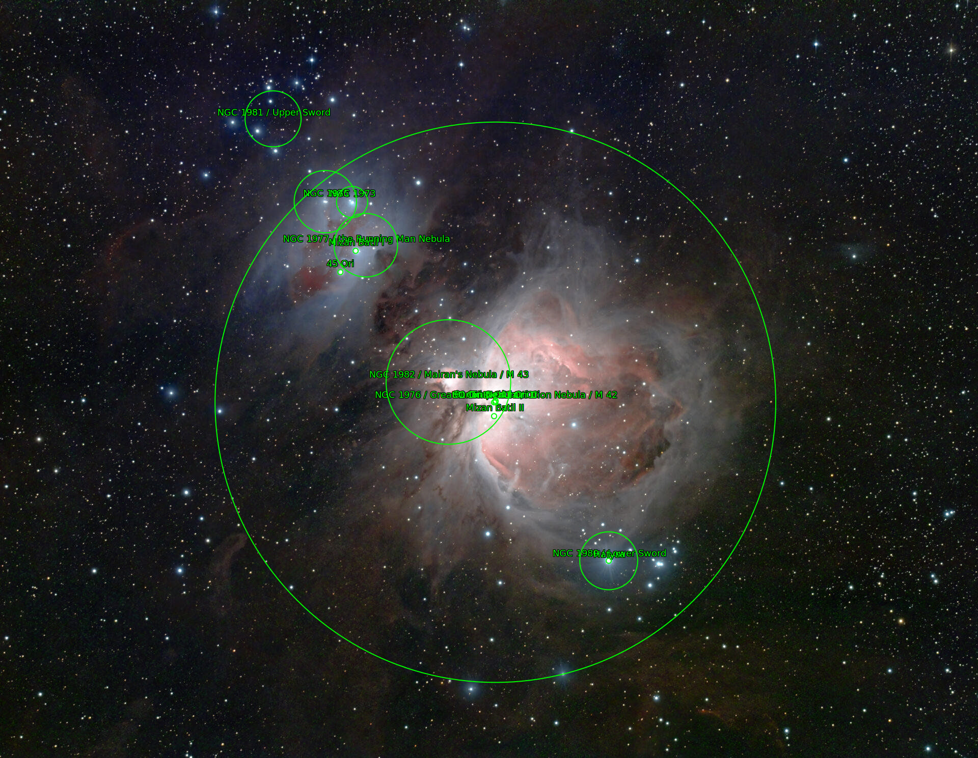 Sternkarten-Overlay (Astrometry.net)