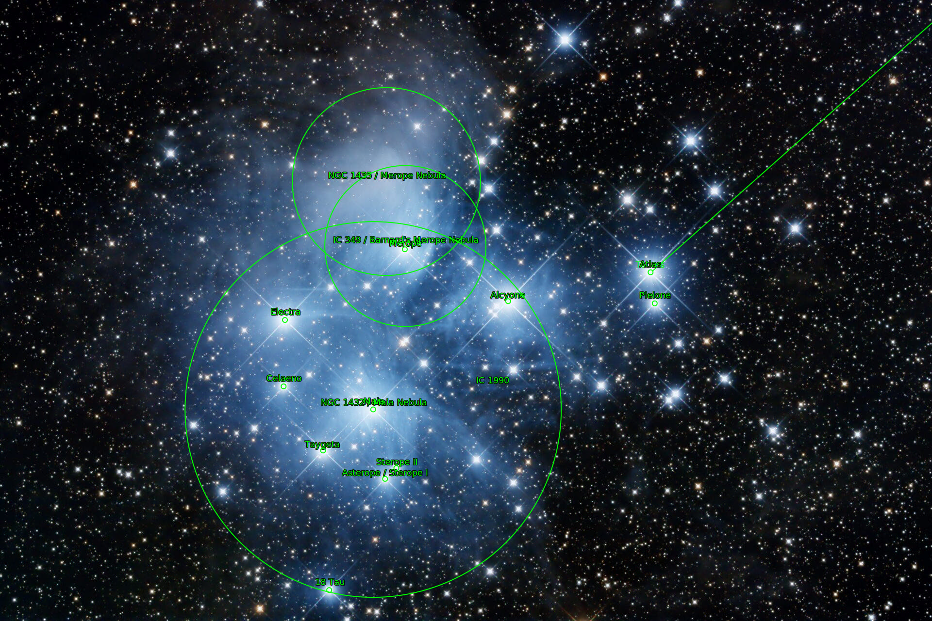Sternkarten-Overlay (Astrometry.net)