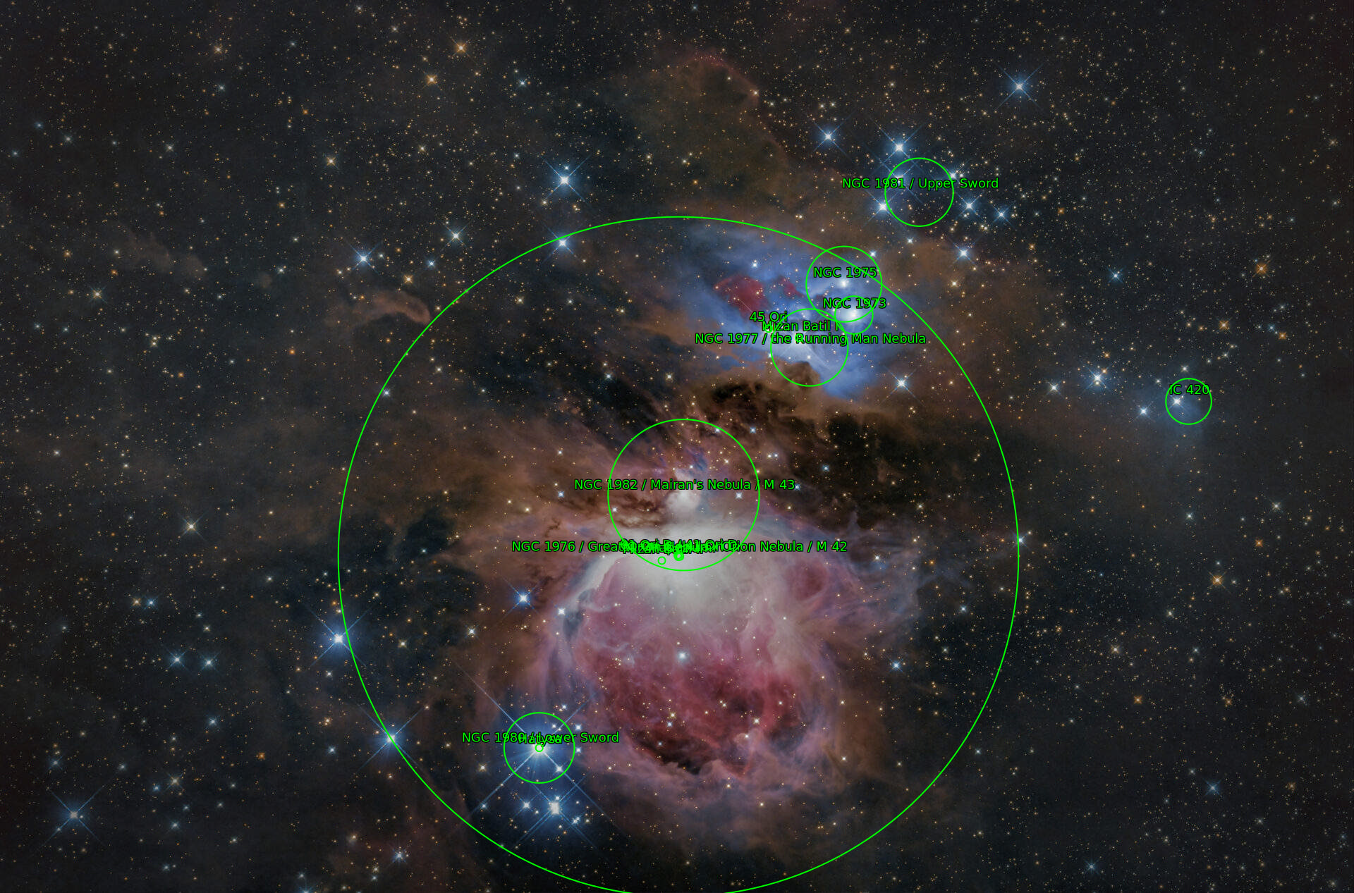 Sternkarten-Overlay (Astrometry.net)