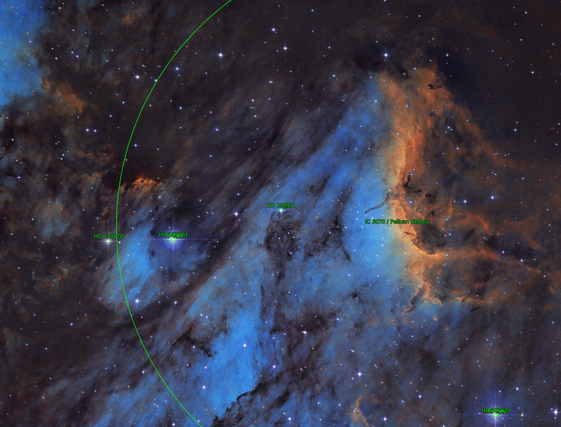 Sternkarten-Overlay (Astrometry.net)