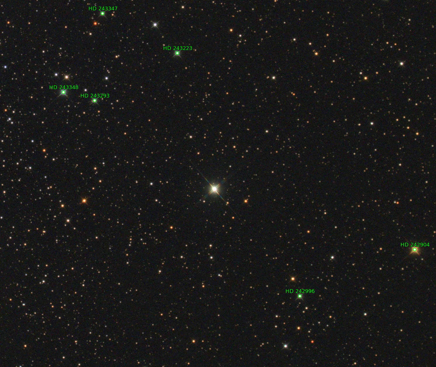 Sternkarten-Overlay (Astrometry.net)