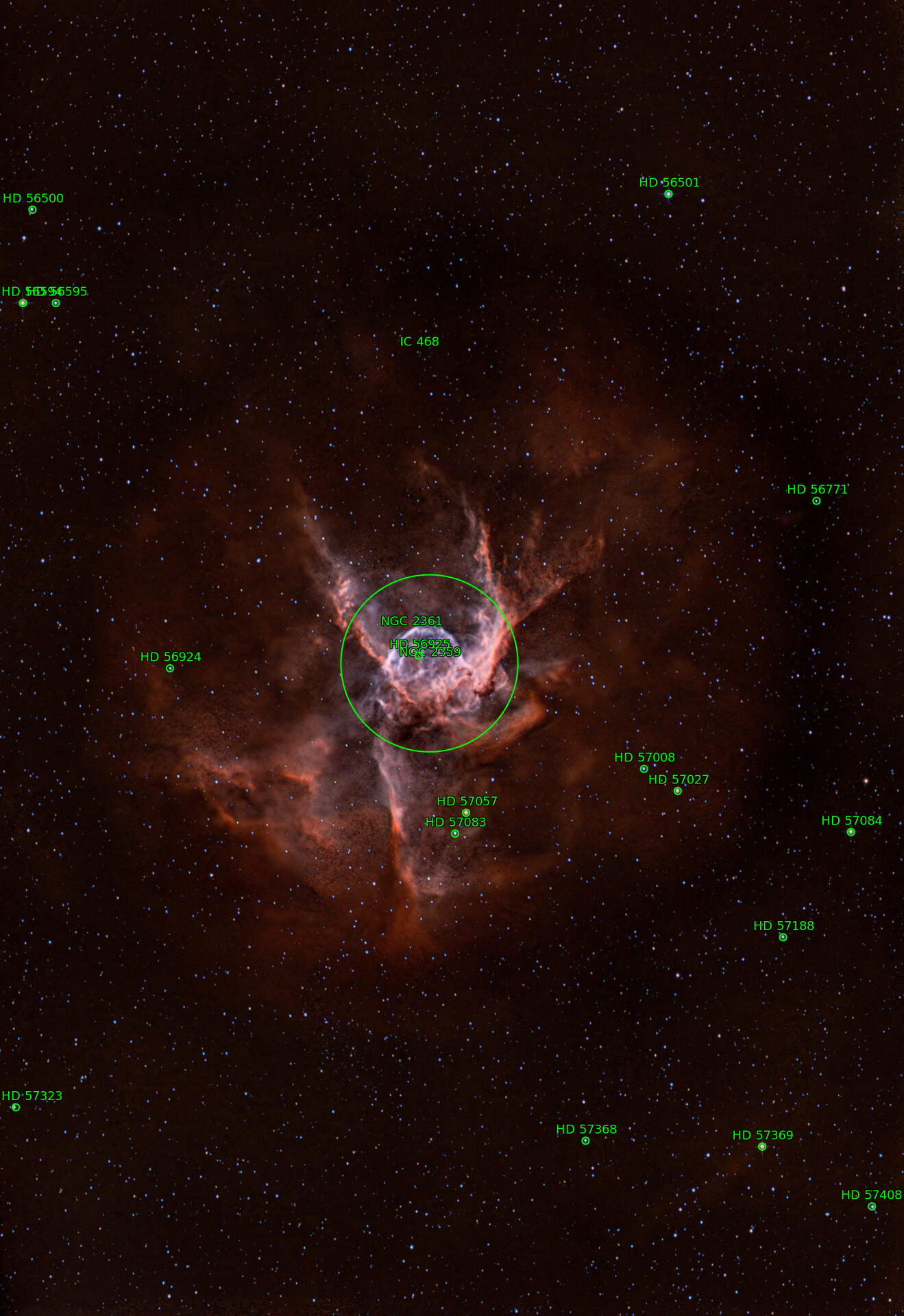 Sternkarten-Overlay (Astrometry.net)