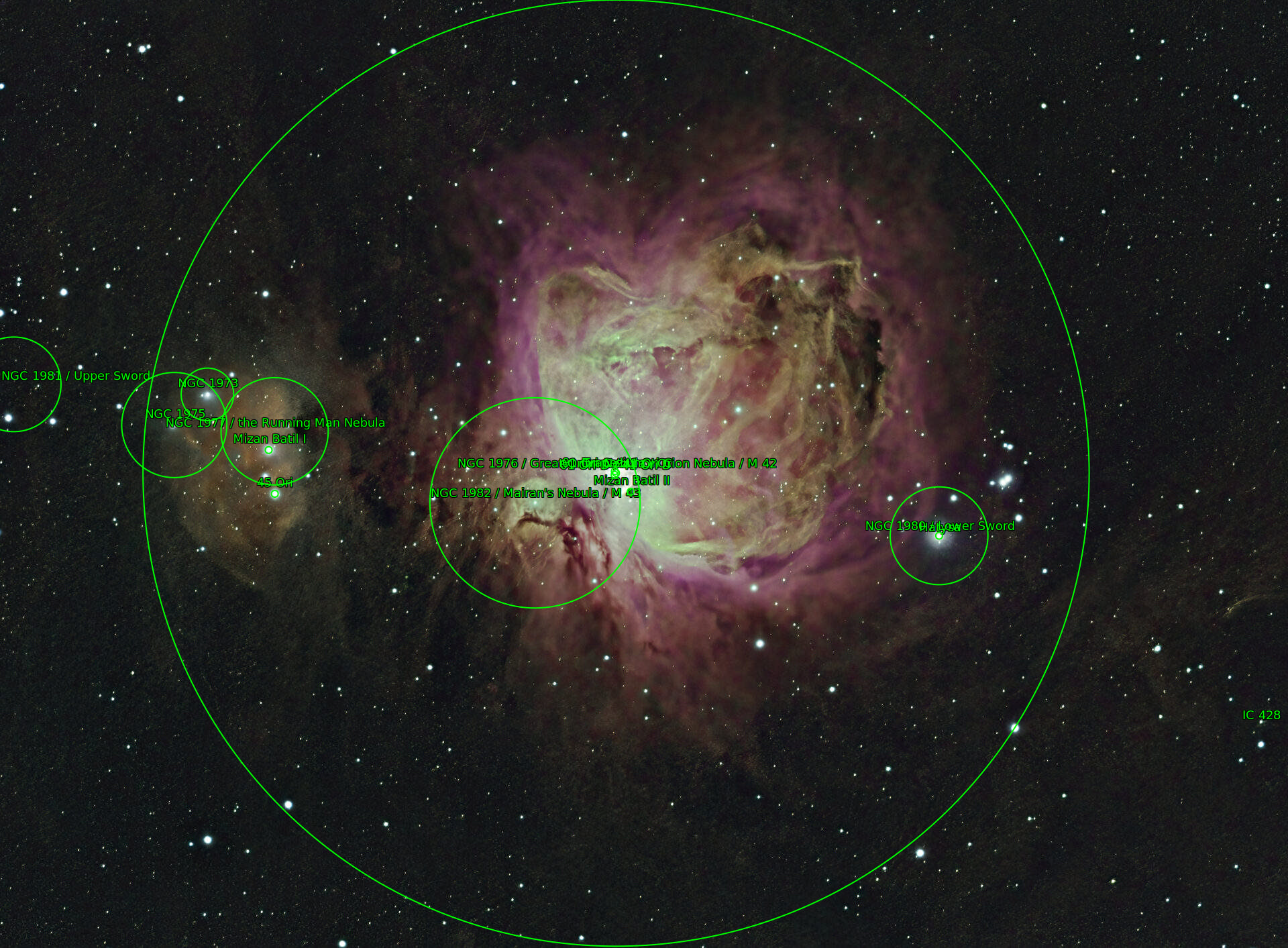 Sternkarten-Overlay (Astrometry.net)