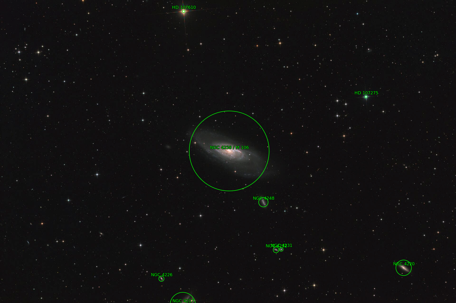 Sternkarten-Overlay (Astrometry.net)
