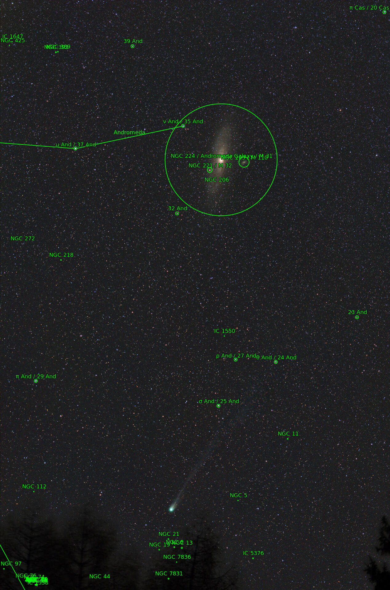 Sternkarten-Overlay (Astrometry.net)