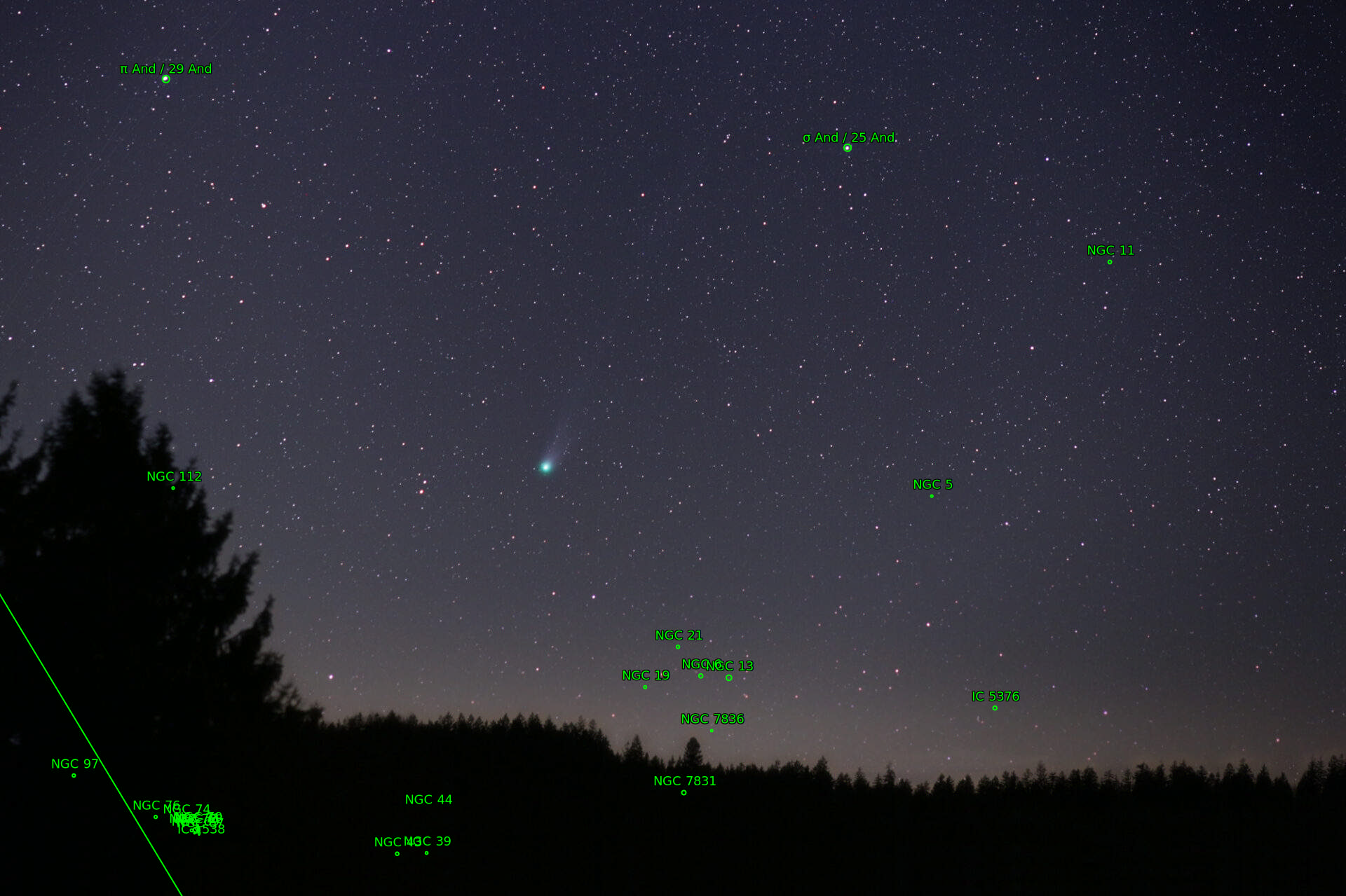 Sternkarten-Overlay (Astrometry.net)