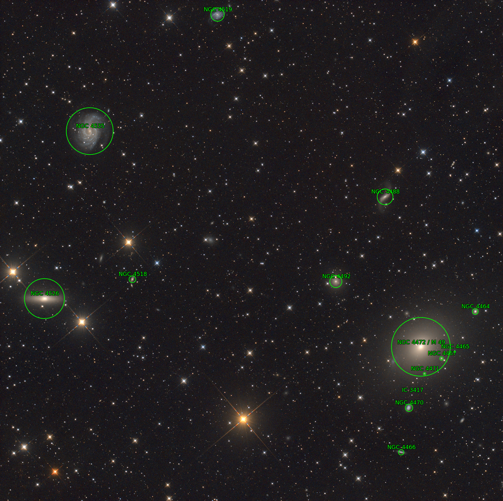 Sternkarten-Overlay (Astrometry.net)