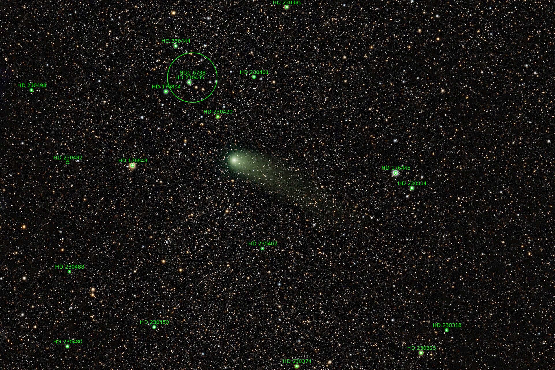 Sternkarten-Overlay (Astrometry.net)
