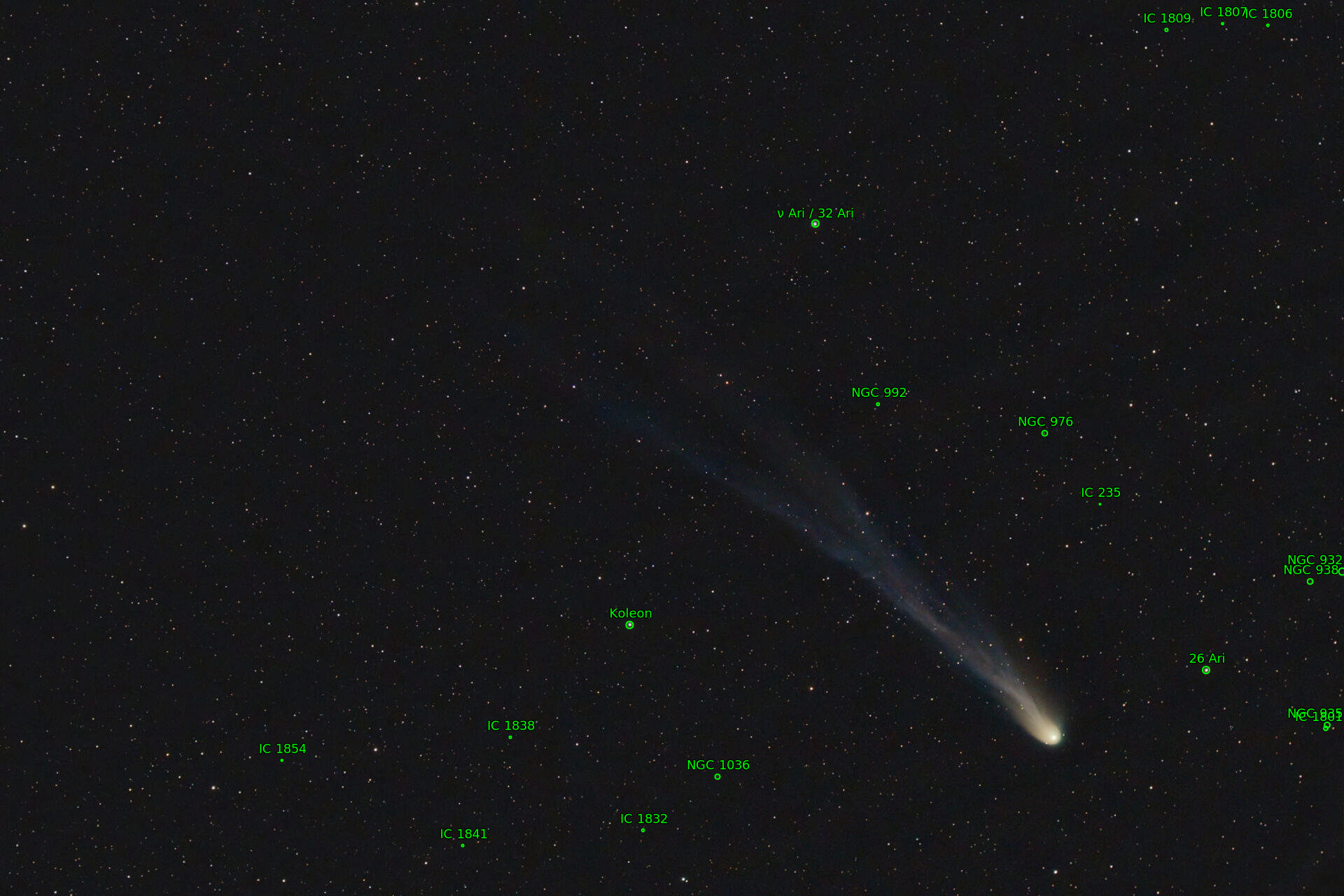 Sternkarten-Overlay (Astrometry.net)