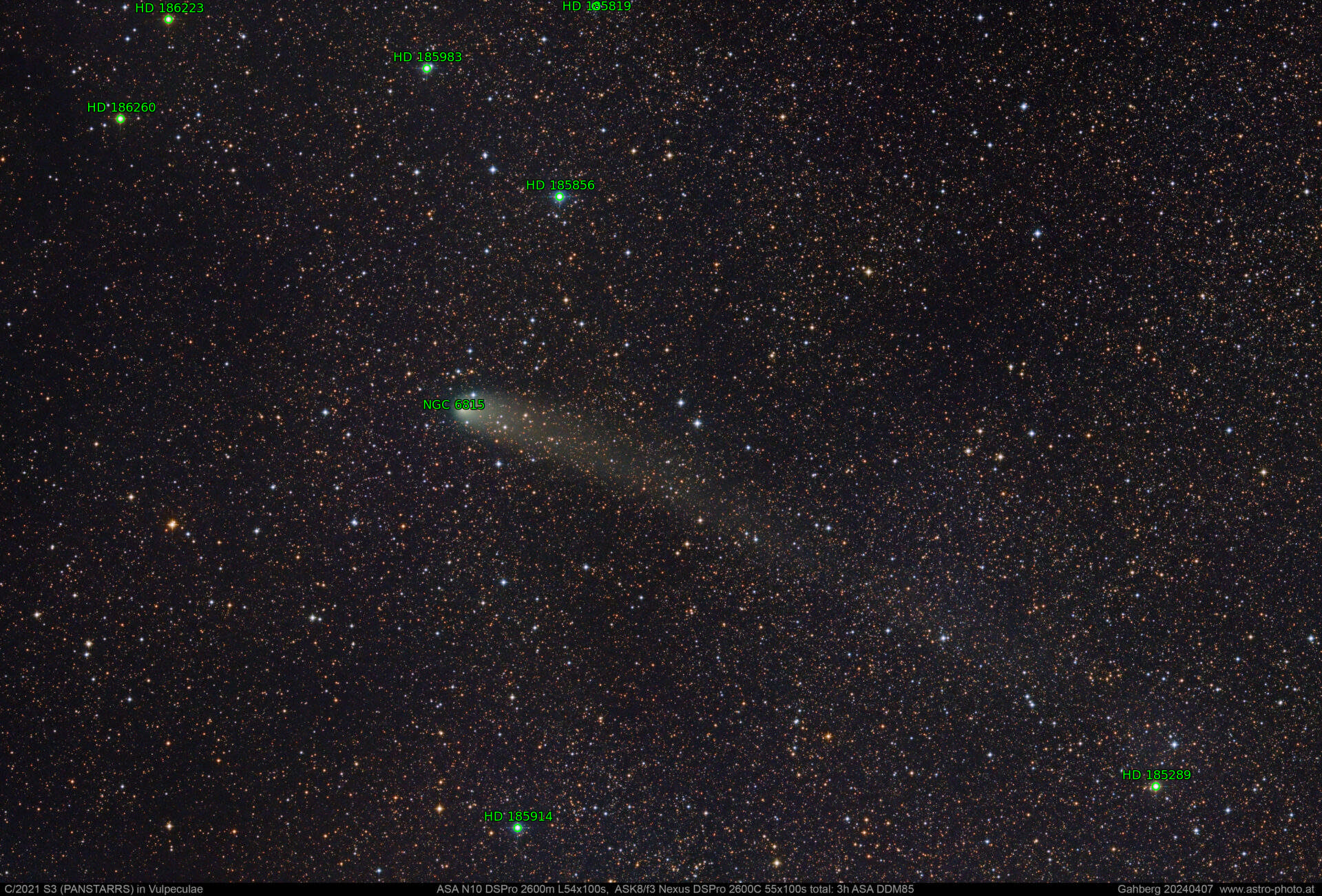 Sternkarten-Overlay (Astrometry.net)