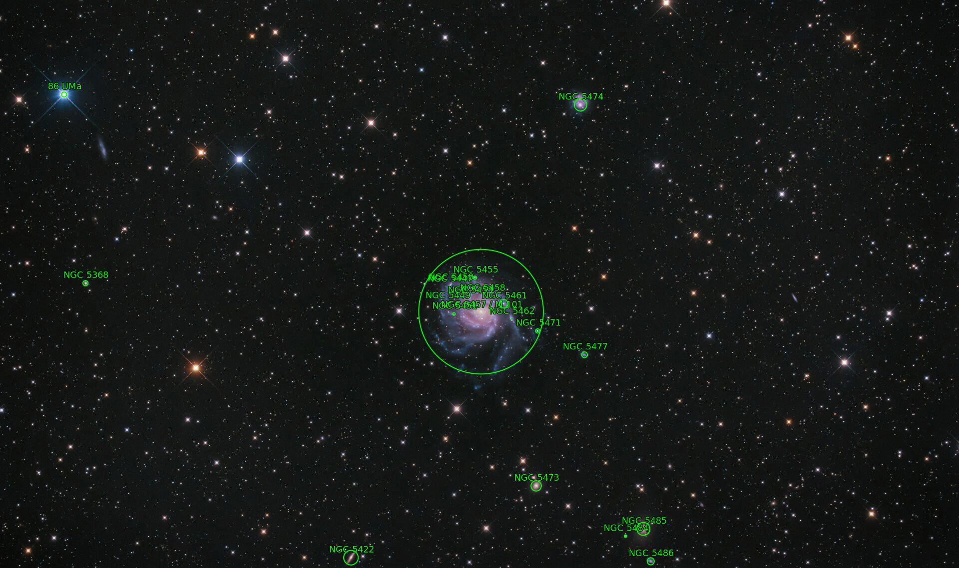 Sternkarten-Overlay (Astrometry.net)