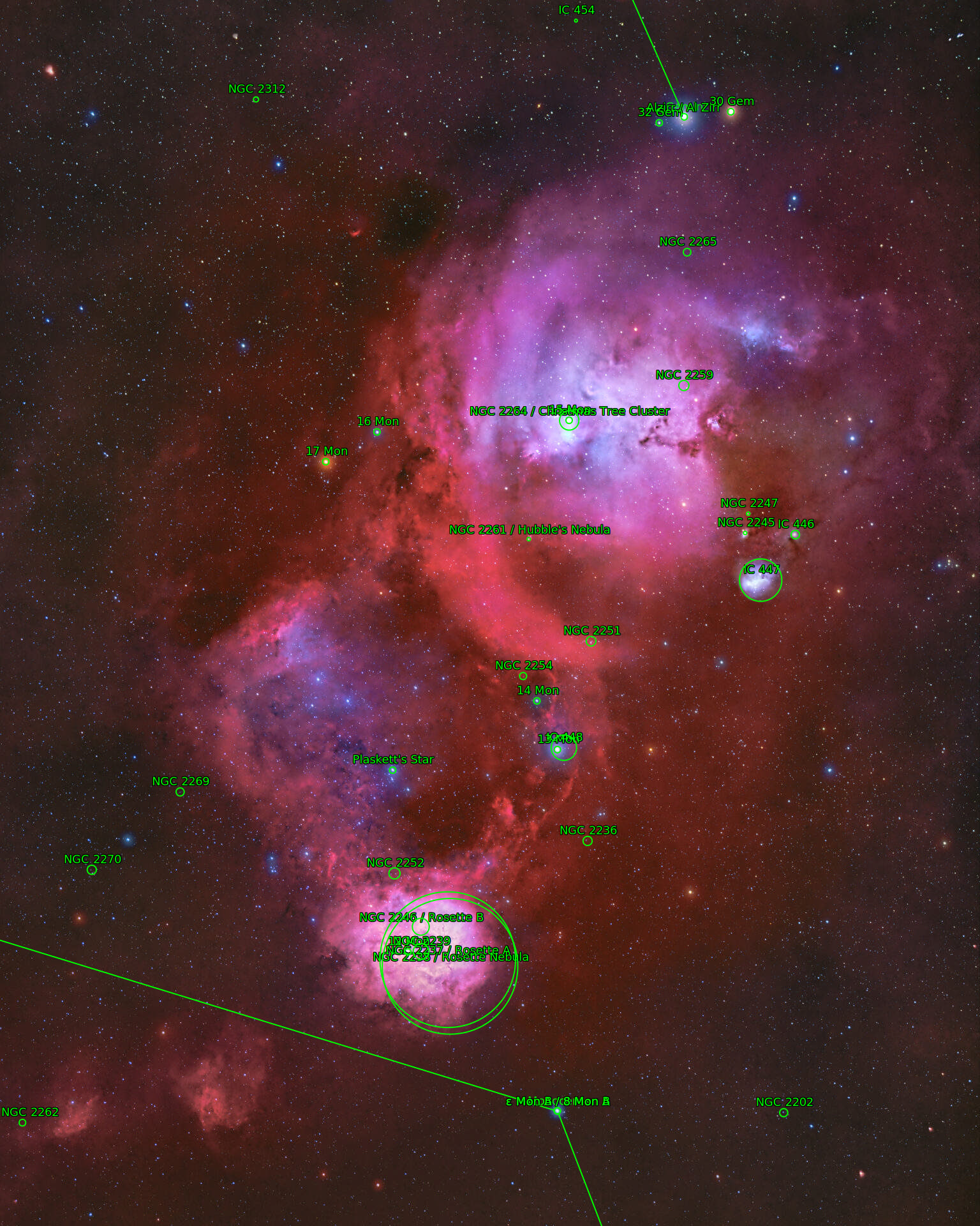 Sternkarten-Overlay (Astrometry.net)
