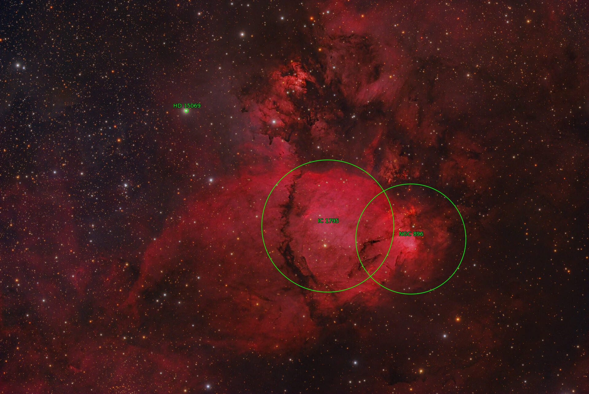 Sternkarten-Overlay (Astrometry.net)