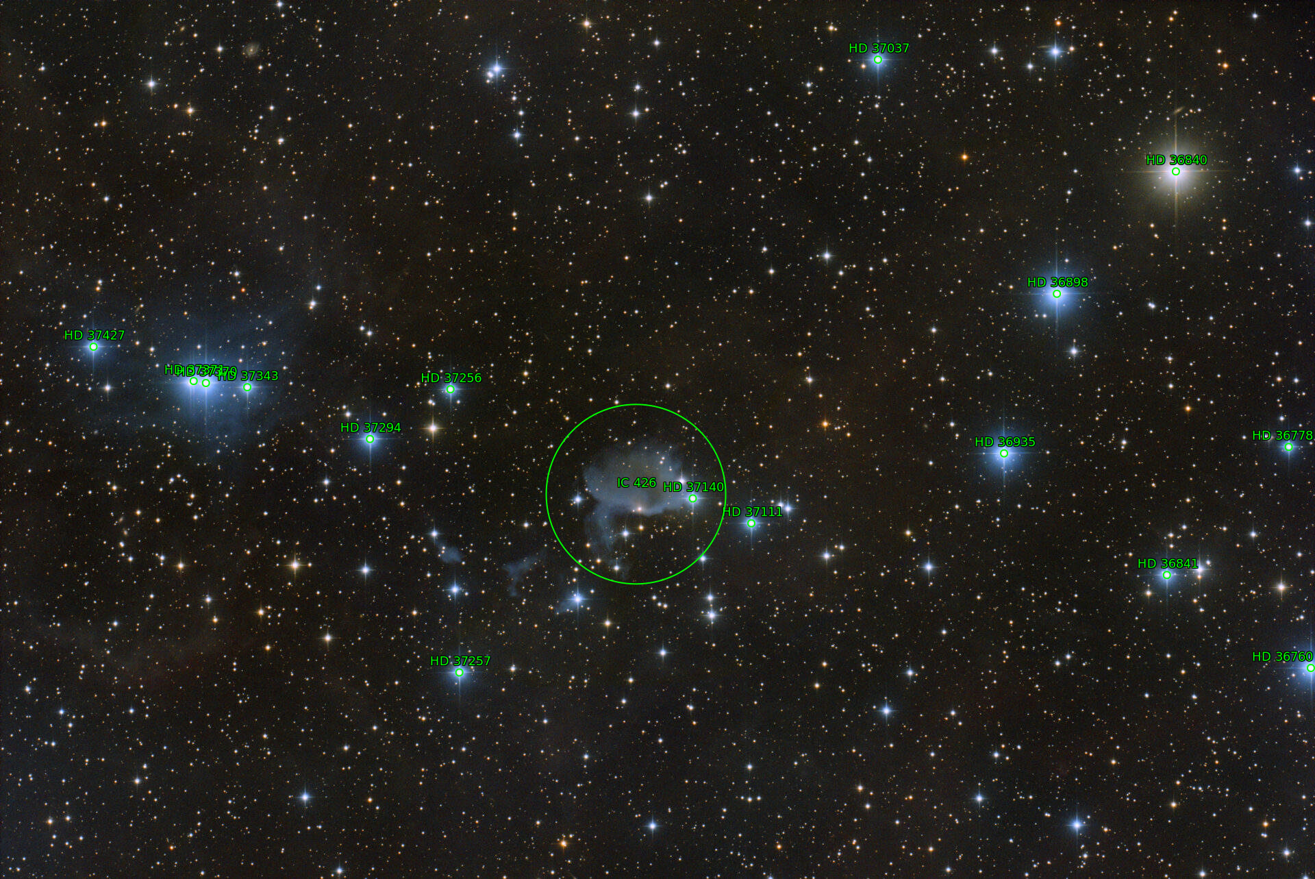 Sternkarten-Overlay (Astrometry.net)