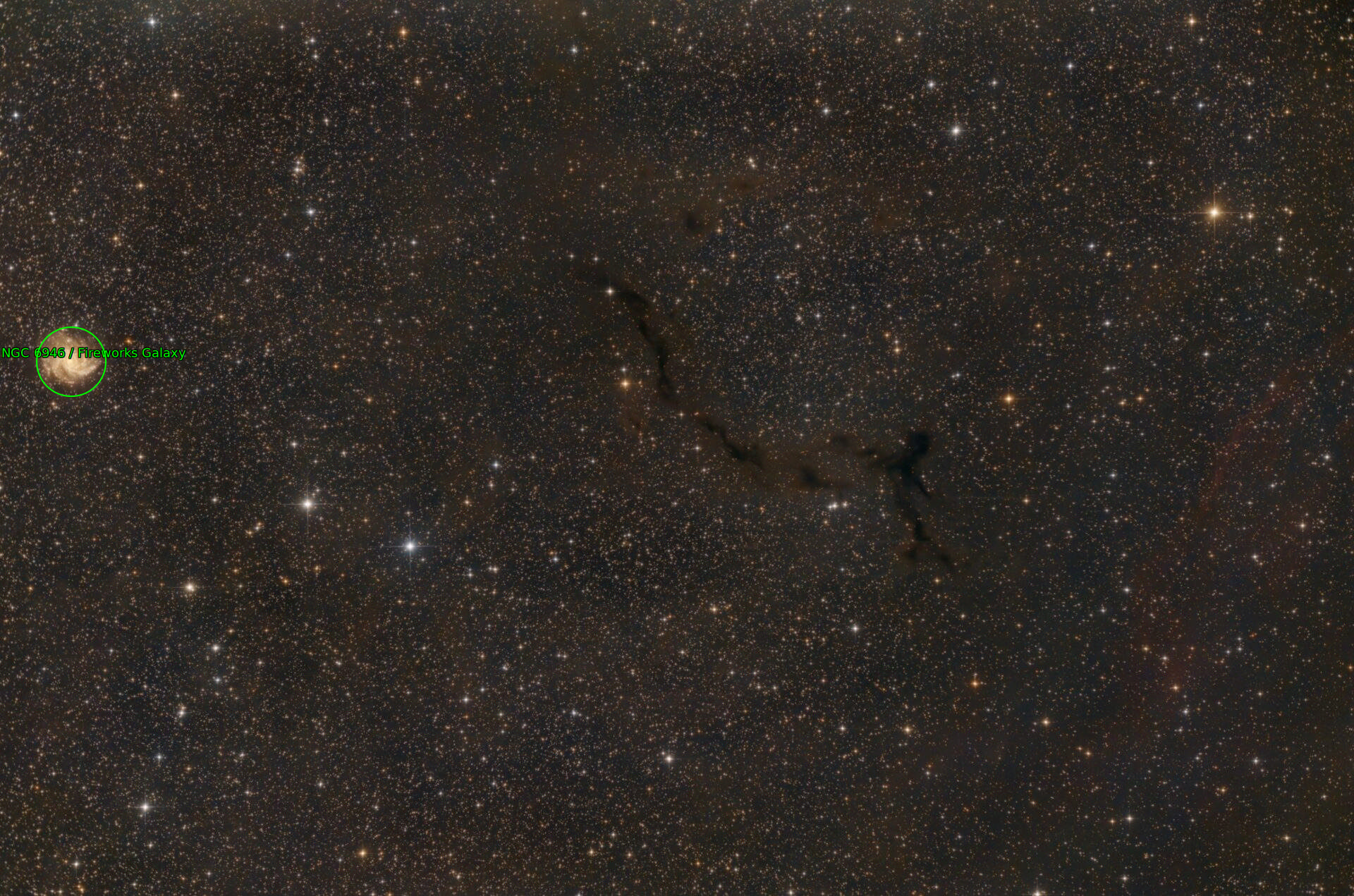 Sternkarten-Overlay (Astrometry.net)