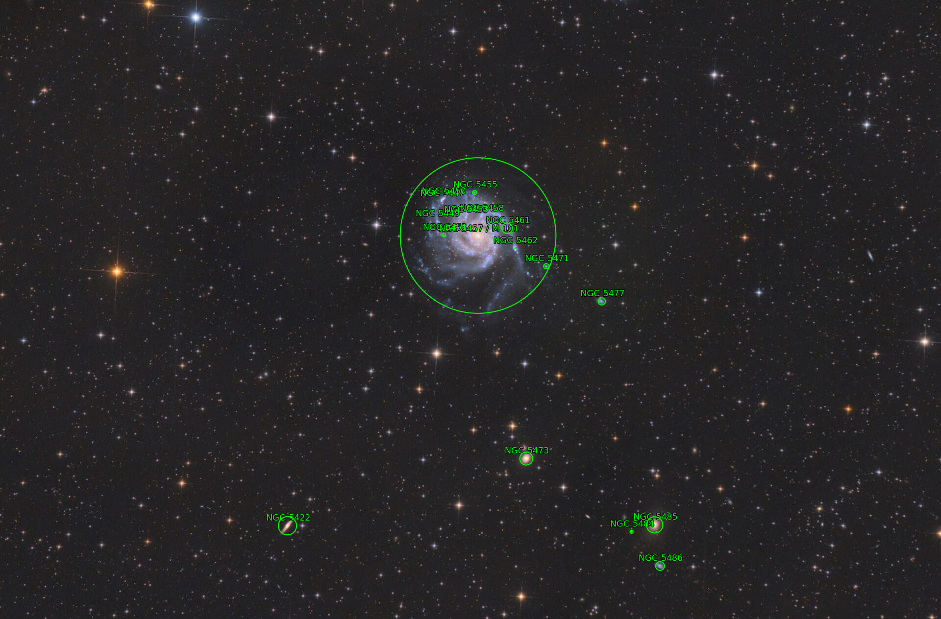 Sternkarten-Overlay (Astrometry.net)