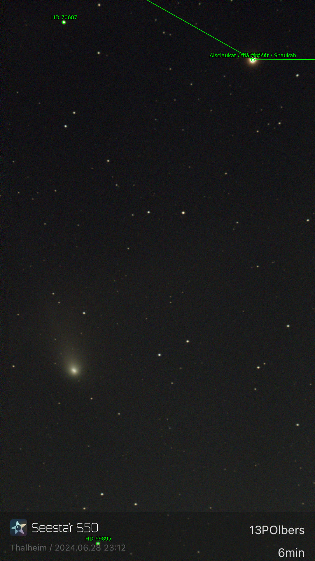 Sternkarten-Overlay (Astrometry.net)