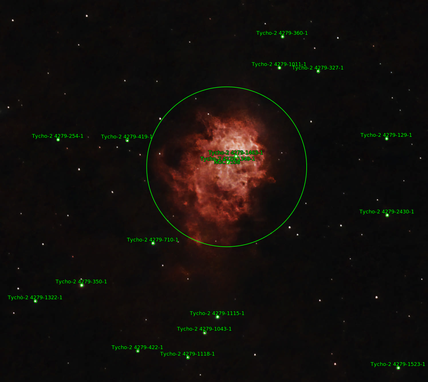 Sternkarten-Overlay (Astrometry.net)