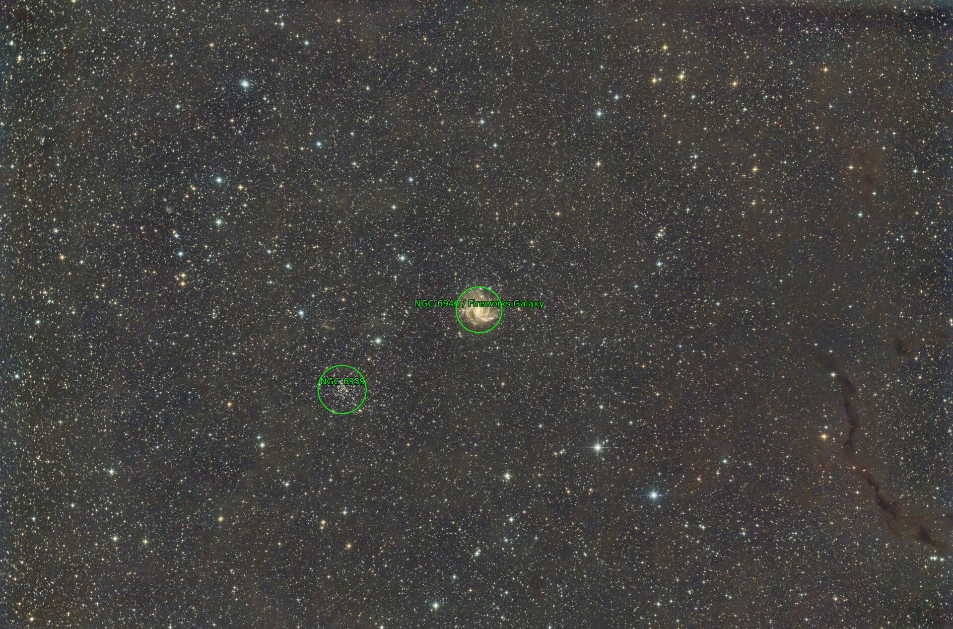 Sternkarten-Overlay (Astrometry.net)