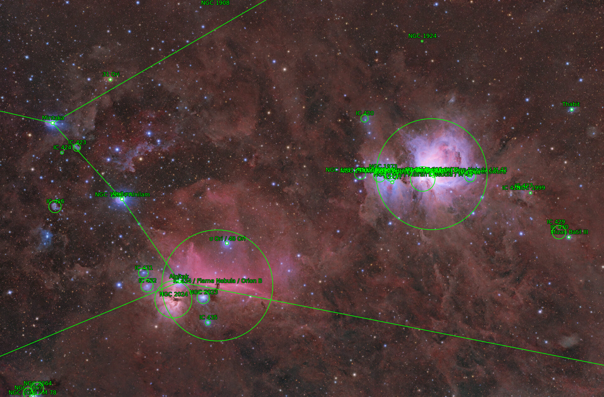 Sternkarten-Overlay (Astrometry.net)