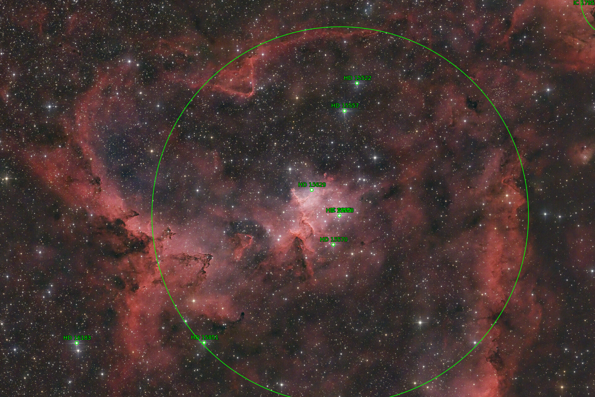 Sternkarten-Overlay (Astrometry.net)