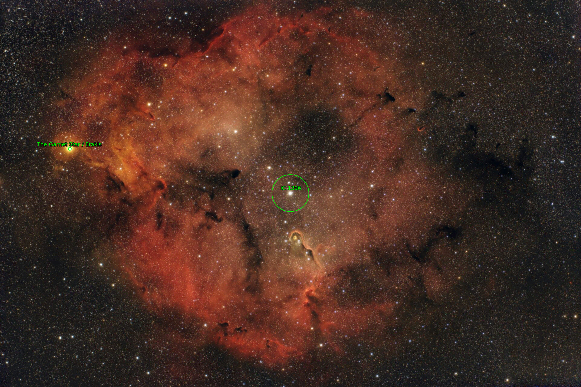 Sternkarten-Overlay (Astrometry.net)
