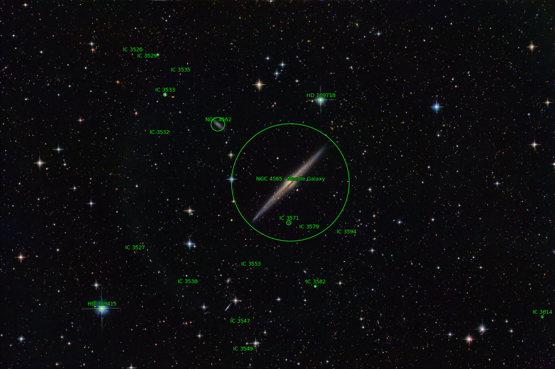 Sternkarten-Overlay (Astrometry.net)