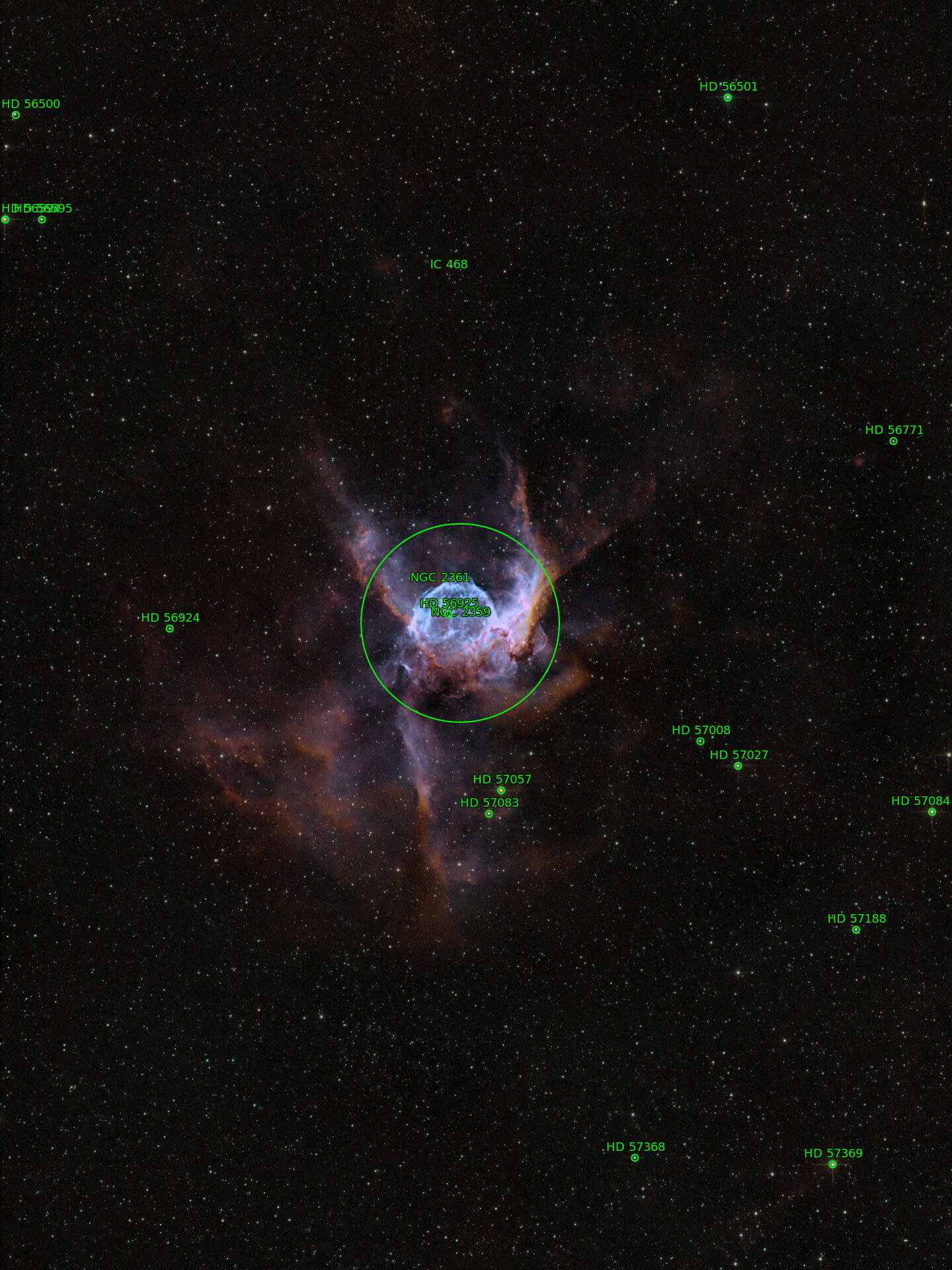 Sternkarten-Overlay (Astrometry.net)