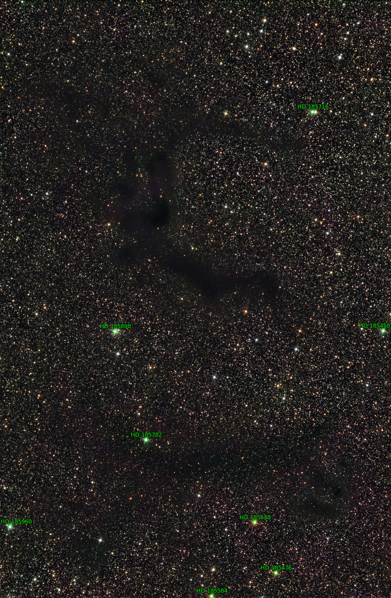 Sternkarten-Overlay (Astrometry.net)