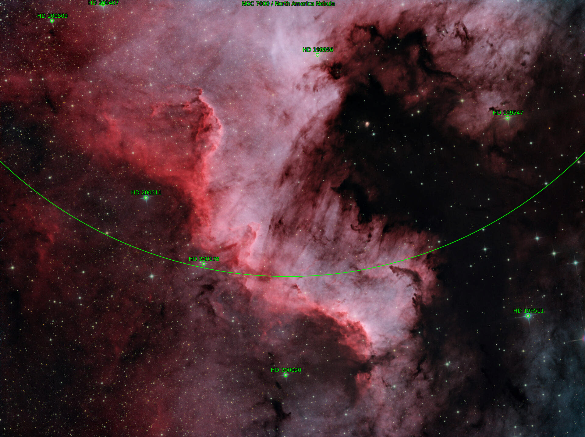 Sternkarten-Overlay (Astrometry.net)