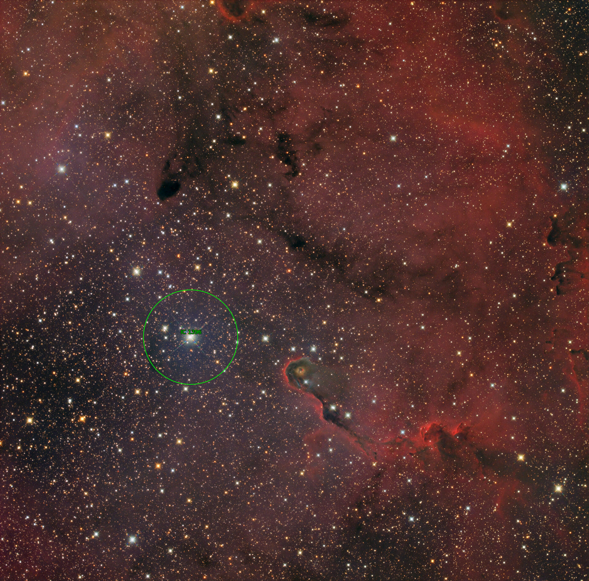 Sternkarten-Overlay (Astrometry.net)