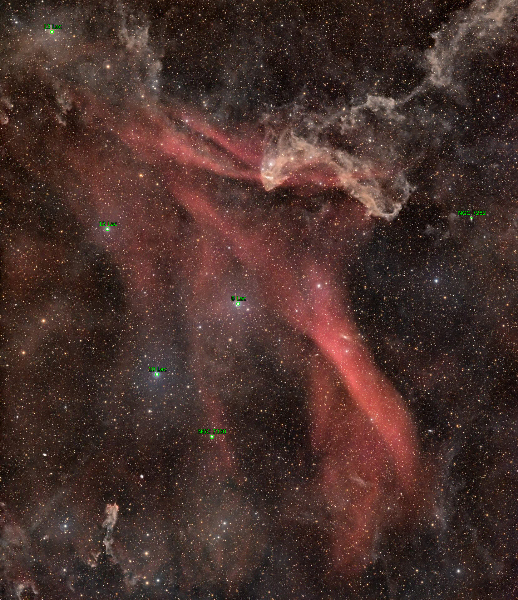 Sternkarten-Overlay (Astrometry.net)