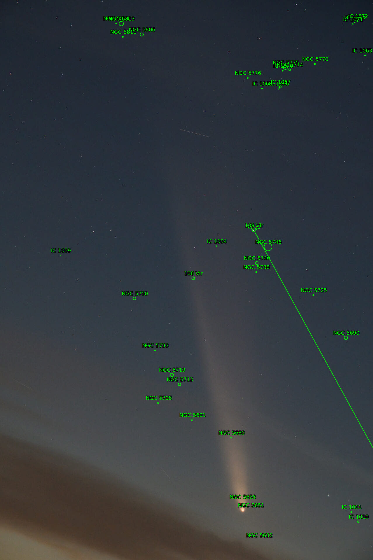 Sternkarten-Overlay (Astrometry.net)