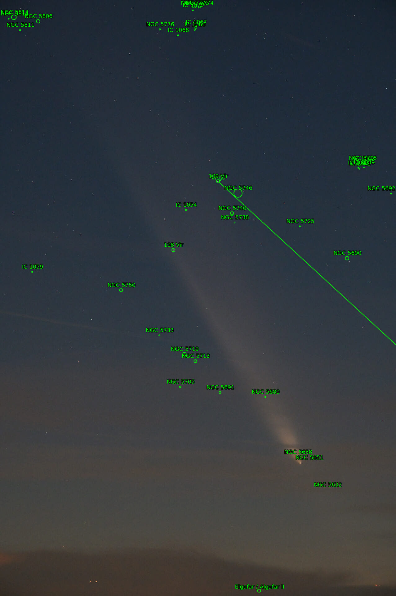 Sternkarten-Overlay (Astrometry.net)