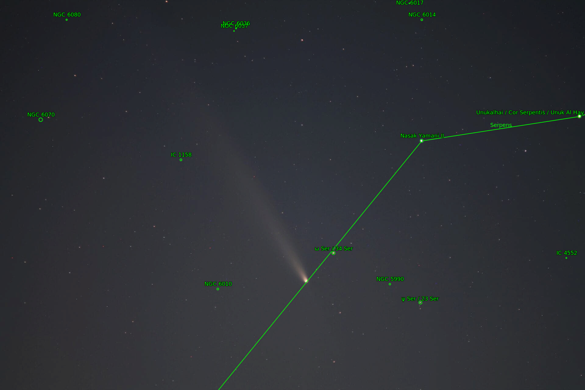 Sternkarten-Overlay (Astrometry.net)
