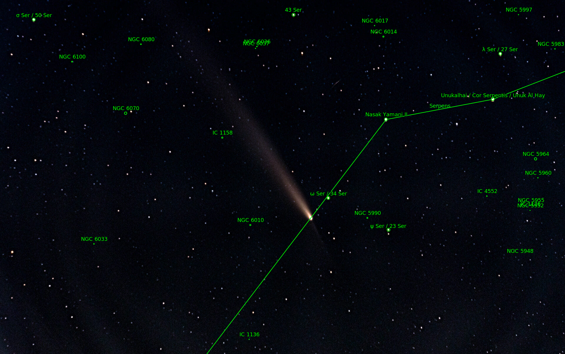 Sternkarten-Overlay (Astrometry.net)