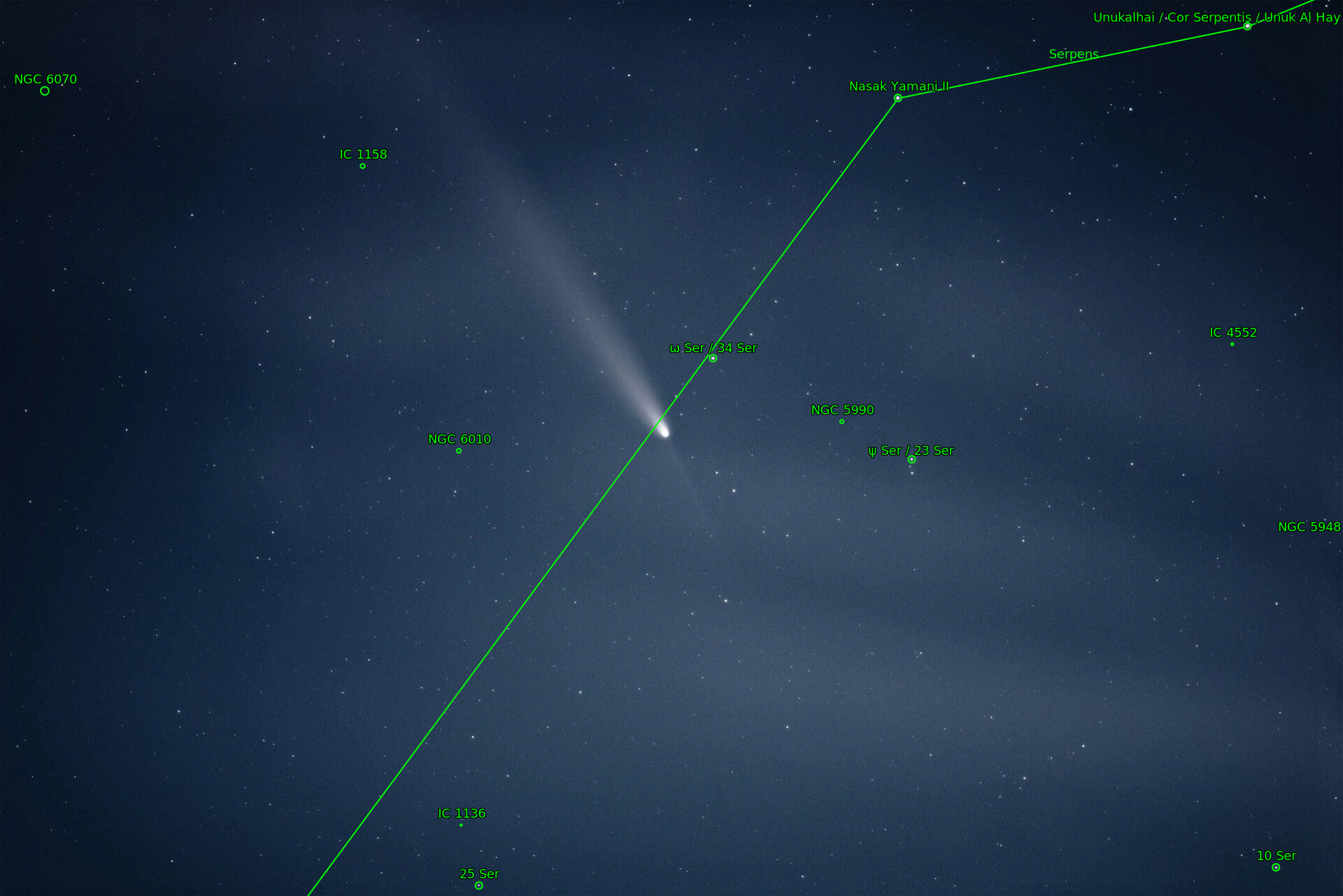 Sternkarten-Overlay (Astrometry.net)