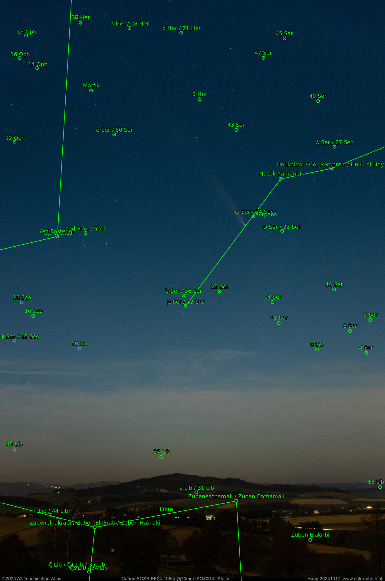 Sternkarten-Overlay (Astrometry.net)