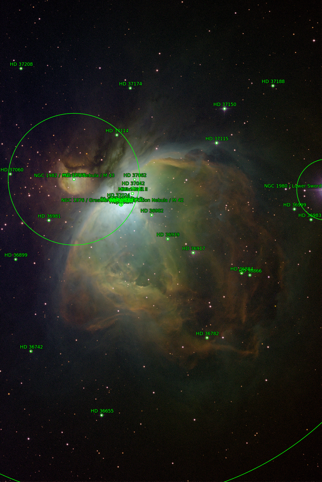 Sternkarten-Overlay (Astrometry.net)