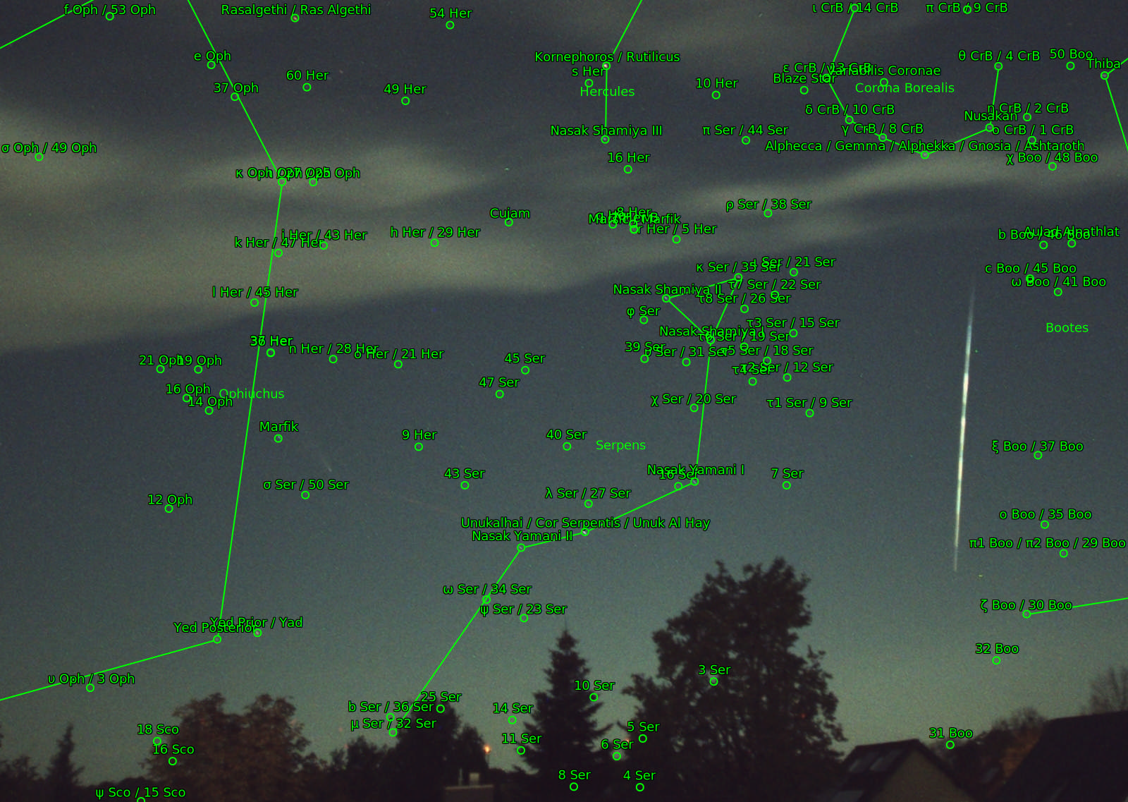 Sternkarten-Overlay (Astrometry.net)