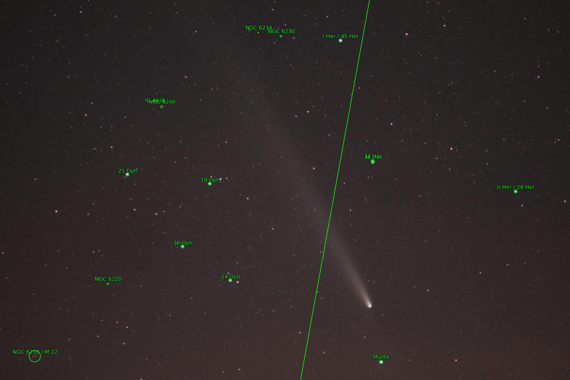 Sternkarten-Overlay (Astrometry.net)