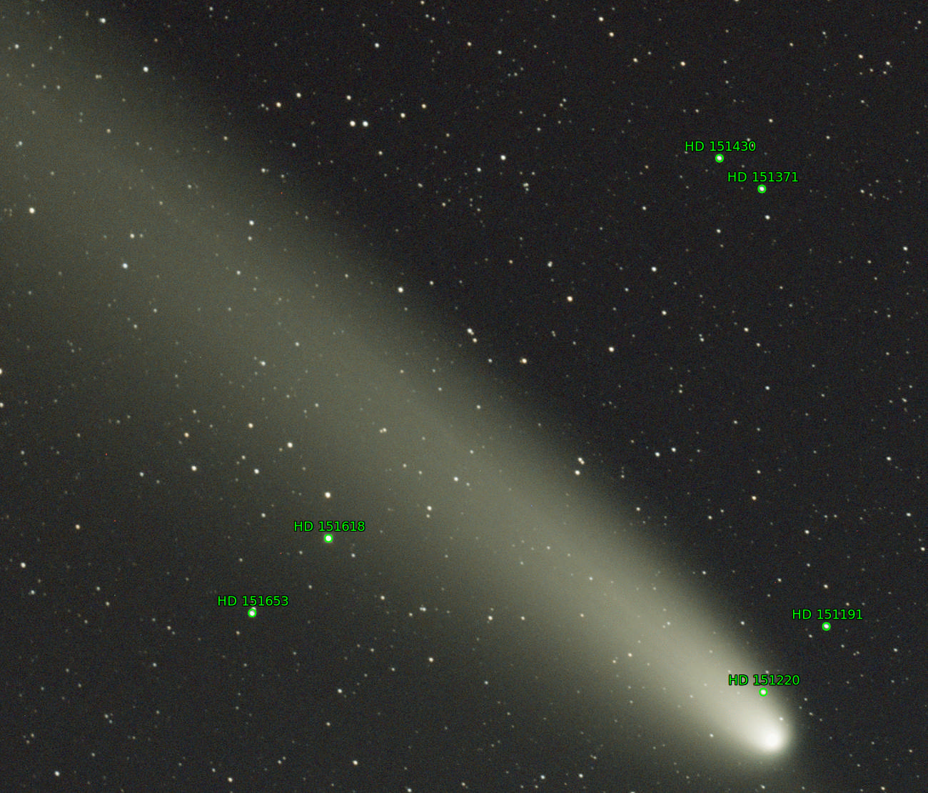 Sternkarten-Overlay (Astrometry.net)