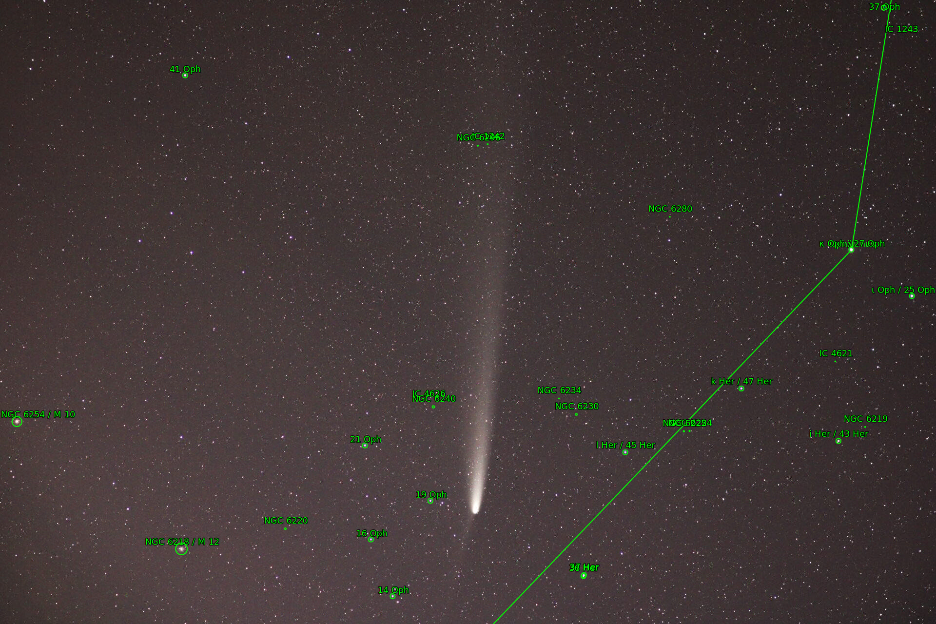 Sternkarten-Overlay (Astrometry.net)