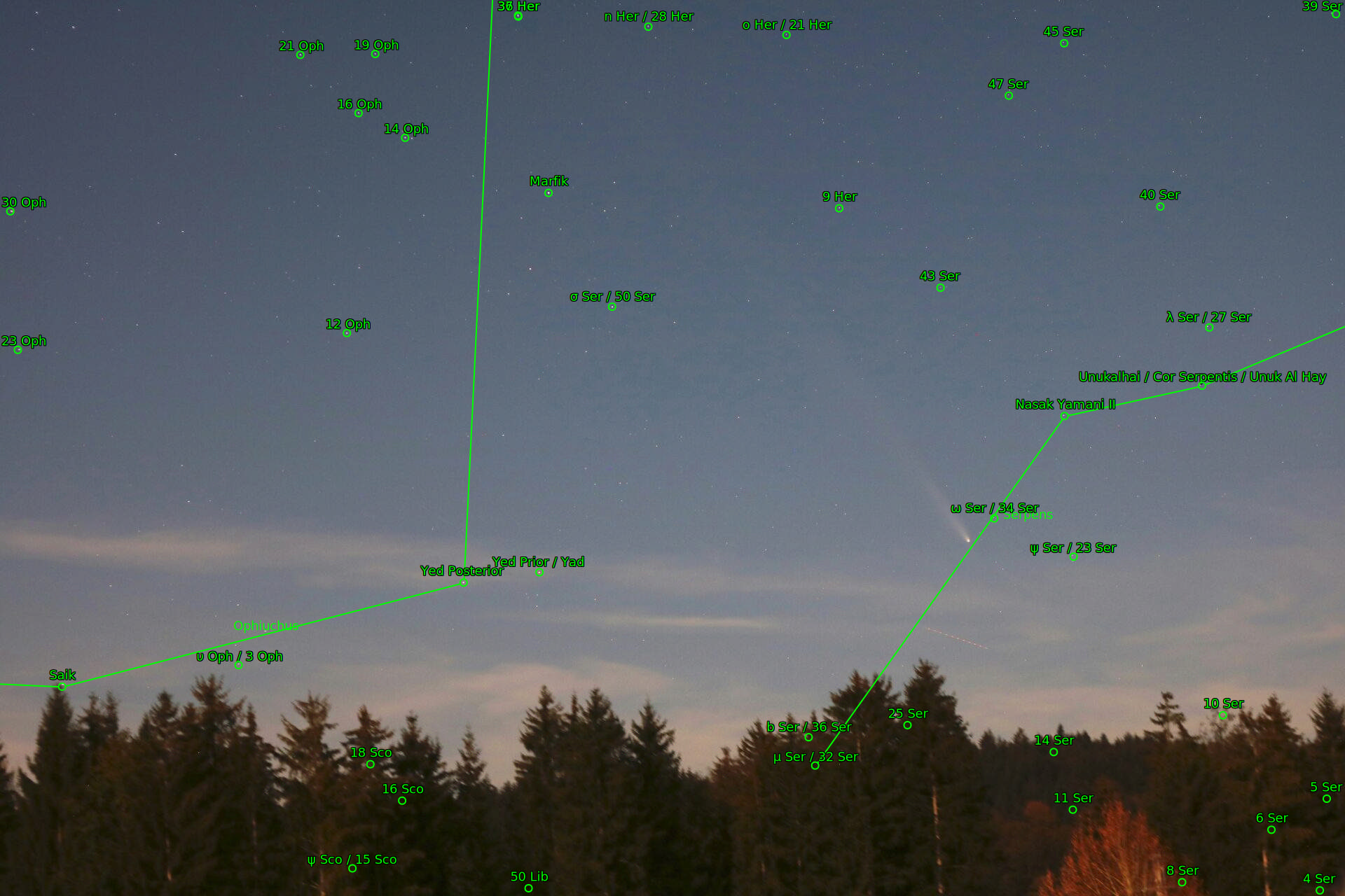Sternkarten-Overlay (Astrometry.net)