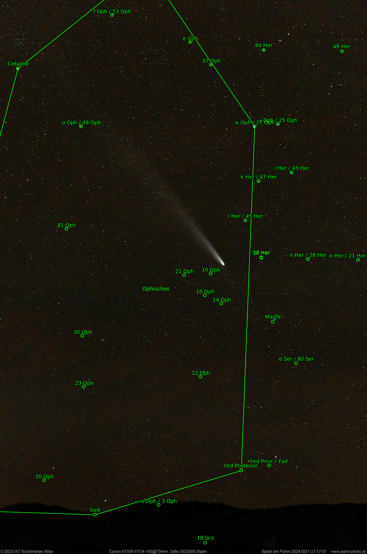 Sternkarten-Overlay (Astrometry.net)
