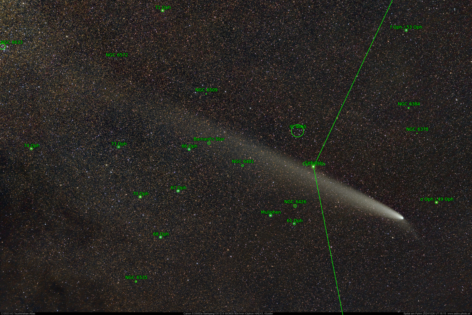Sternkarten-Overlay (Astrometry.net)
