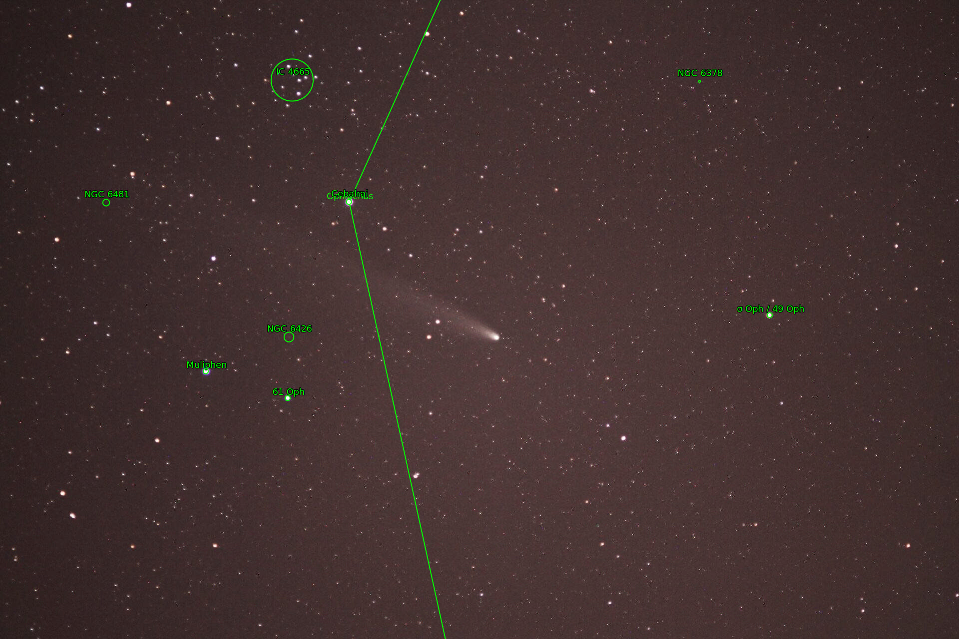 Sternkarten-Overlay (Astrometry.net)