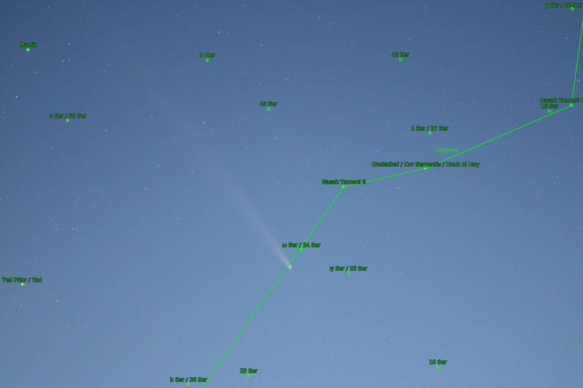 Sternkarten-Overlay (Astrometry.net)