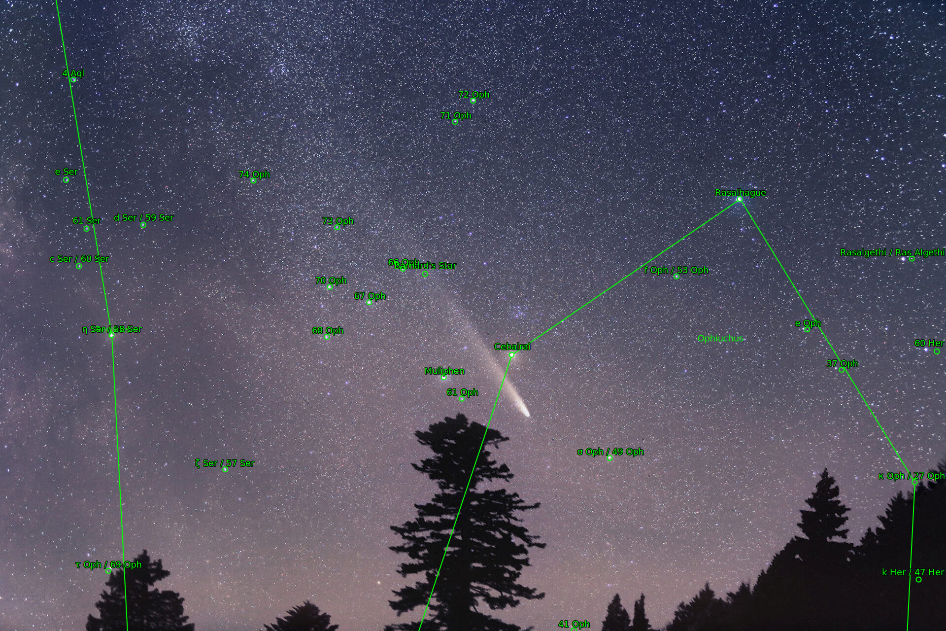 Sternkarten-Overlay (Astrometry.net)